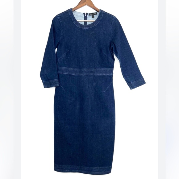 Banana Republic Denim curve hugging dress size 4 - Picture 3 of 3